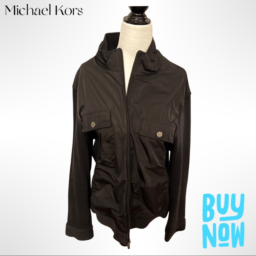 Michael Kors men zip up sweater, size XL